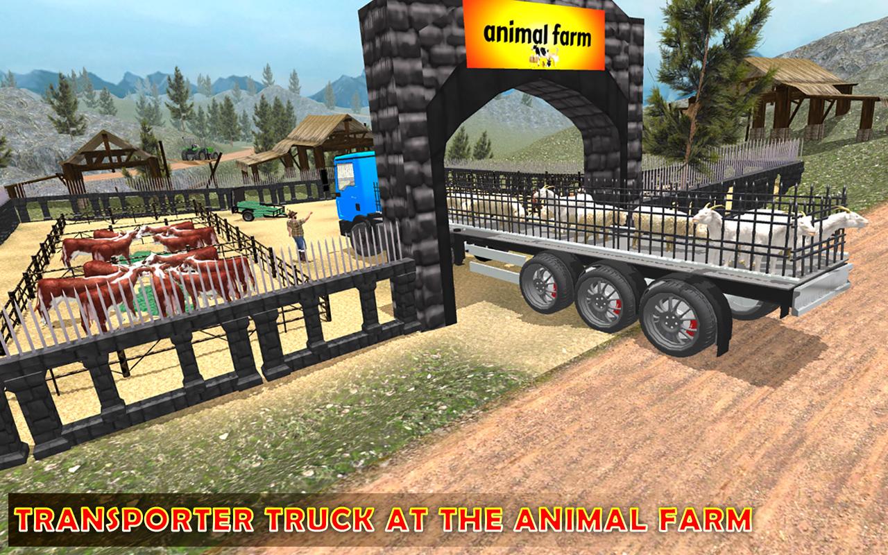 Animal Transporting Truck 2018 : Offroad Driving截图2