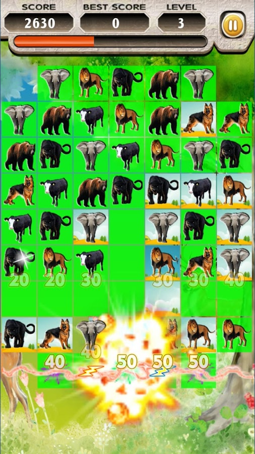 Match 3 Animal : Puzzle Games 2018截图1