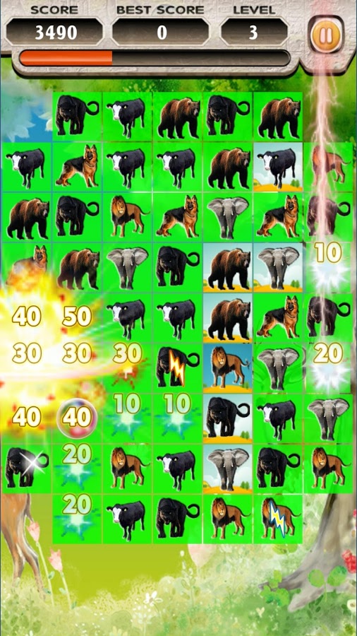 Match 3 Animal : Puzzle Games 2018截图5