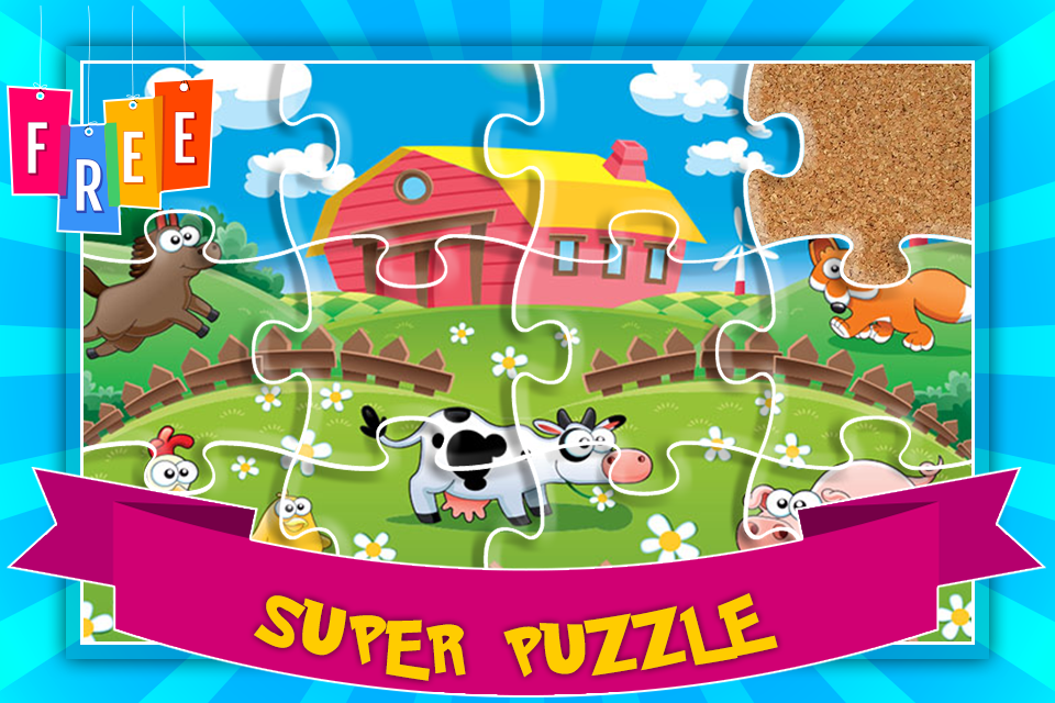 Farm Animal Puzzle Free截图3