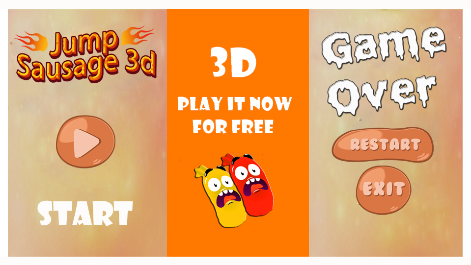 Jump Sausage 3D截图3