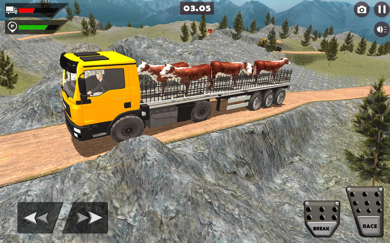 Animal Transporting Truck 2018 : Offroad Driving截图4