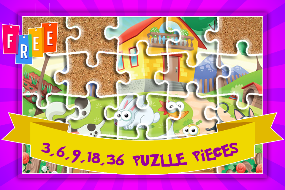 Farm Animal Puzzle Free截图2