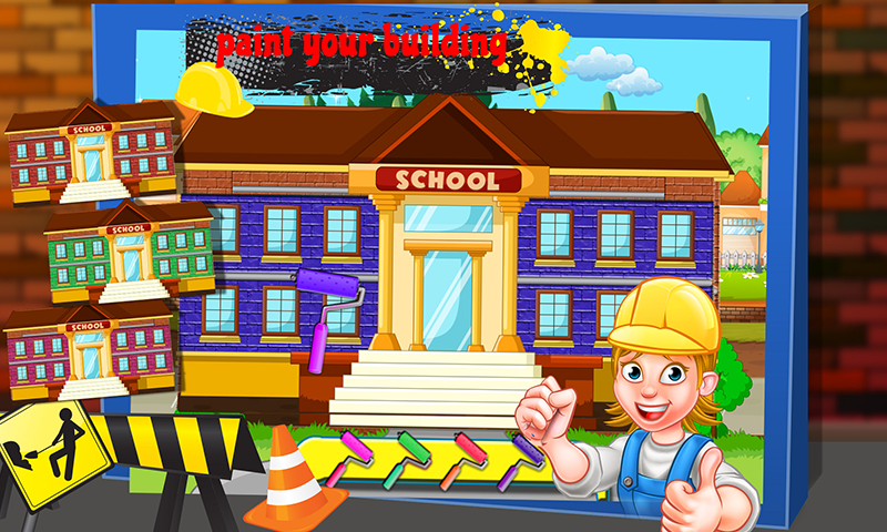 Build high school building - construction factory截图3