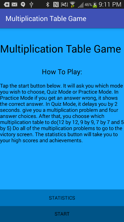 Multiplication Table Game截图4