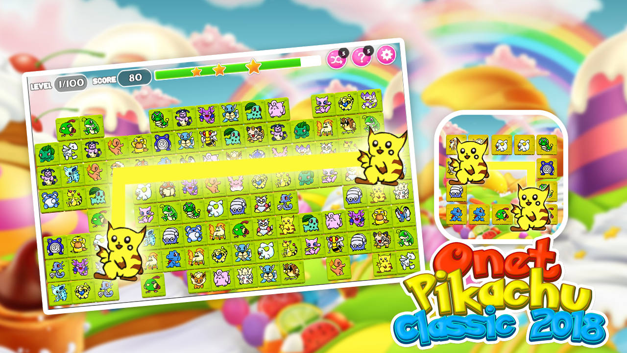 Onet Pikachu Classic 2018 ( PRO Version )截图2