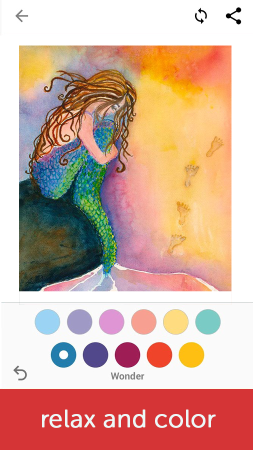 Mermaids: Coloring Book for Adults截图4