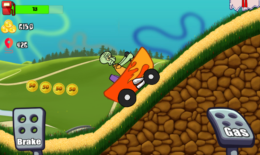 Sponge Car Hill Racing截图3