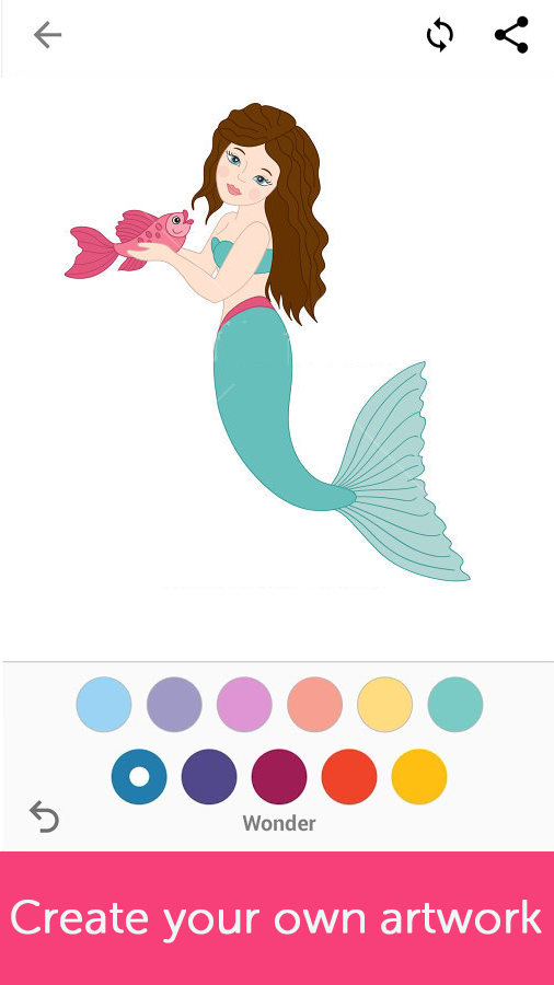 Mermaids: Coloring Book for Adults截图3