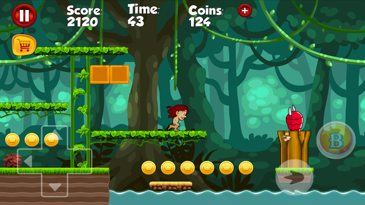 Tarzan in Jungle Adventure Jane Game Free截图4