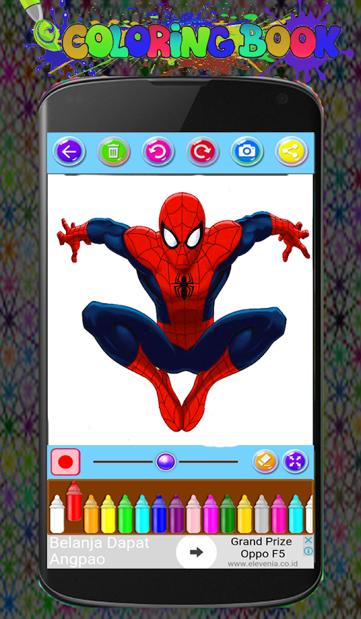 spiderMan Coloring Game截图3