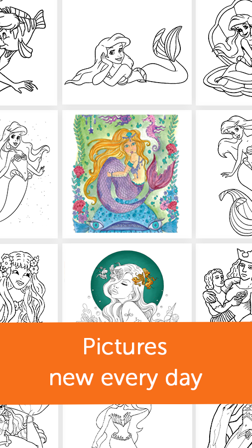 Mermaids: Coloring Book for Adults截图5