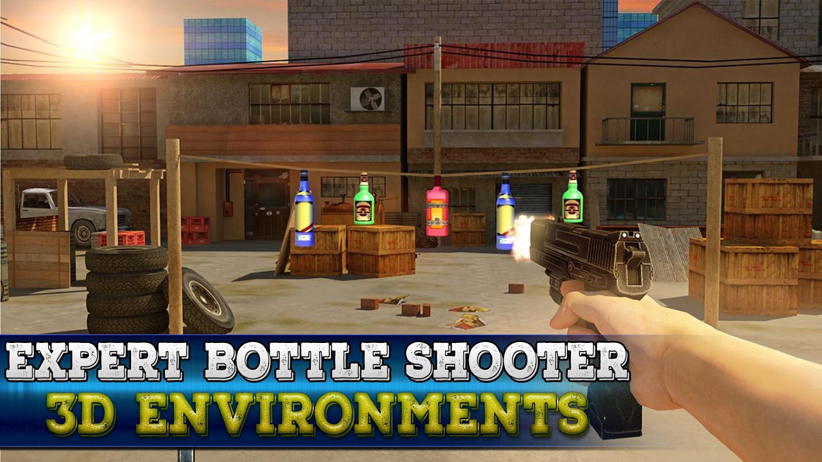 Bottle Shooting 3D Game Expert 2018截图4