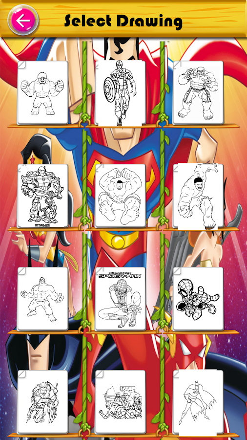 super heroes coloring Spider of Man fans截图5