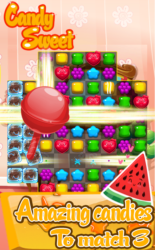 candy sweet saga match-3截图4