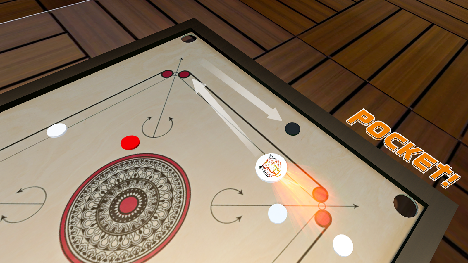 REAL CARROM BOARD 3D 2018截图3