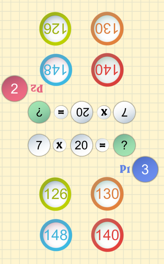 Math games: duel math for 2 players: Educational截图5