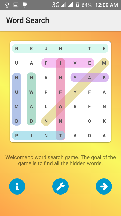 Word Search Puzzle Finder FREE截图1