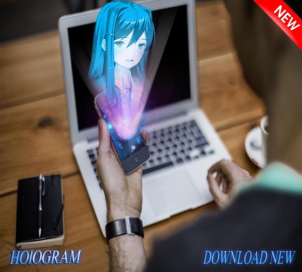 Doki Doki Literature Hologram projector simulator截图1