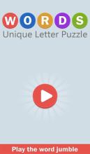 WORDS Unique Letter Puzzle截图1