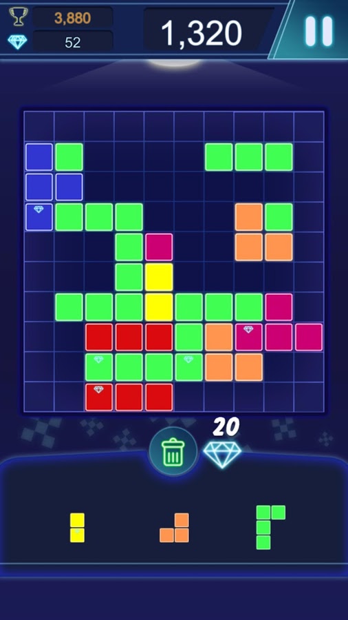 Block Puzzle Classic Glow截图2