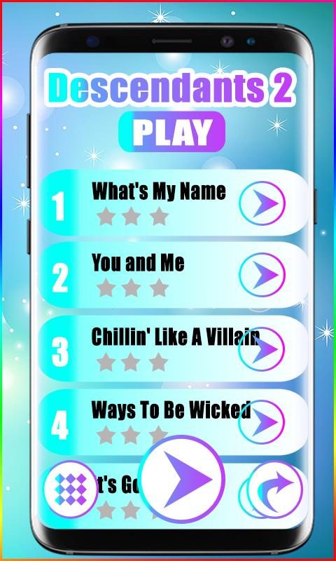 Descendants 2 Piano Tiles Game截图4