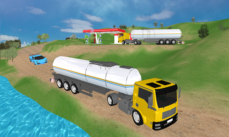 Oil Tanker Transport Truck Game截图4