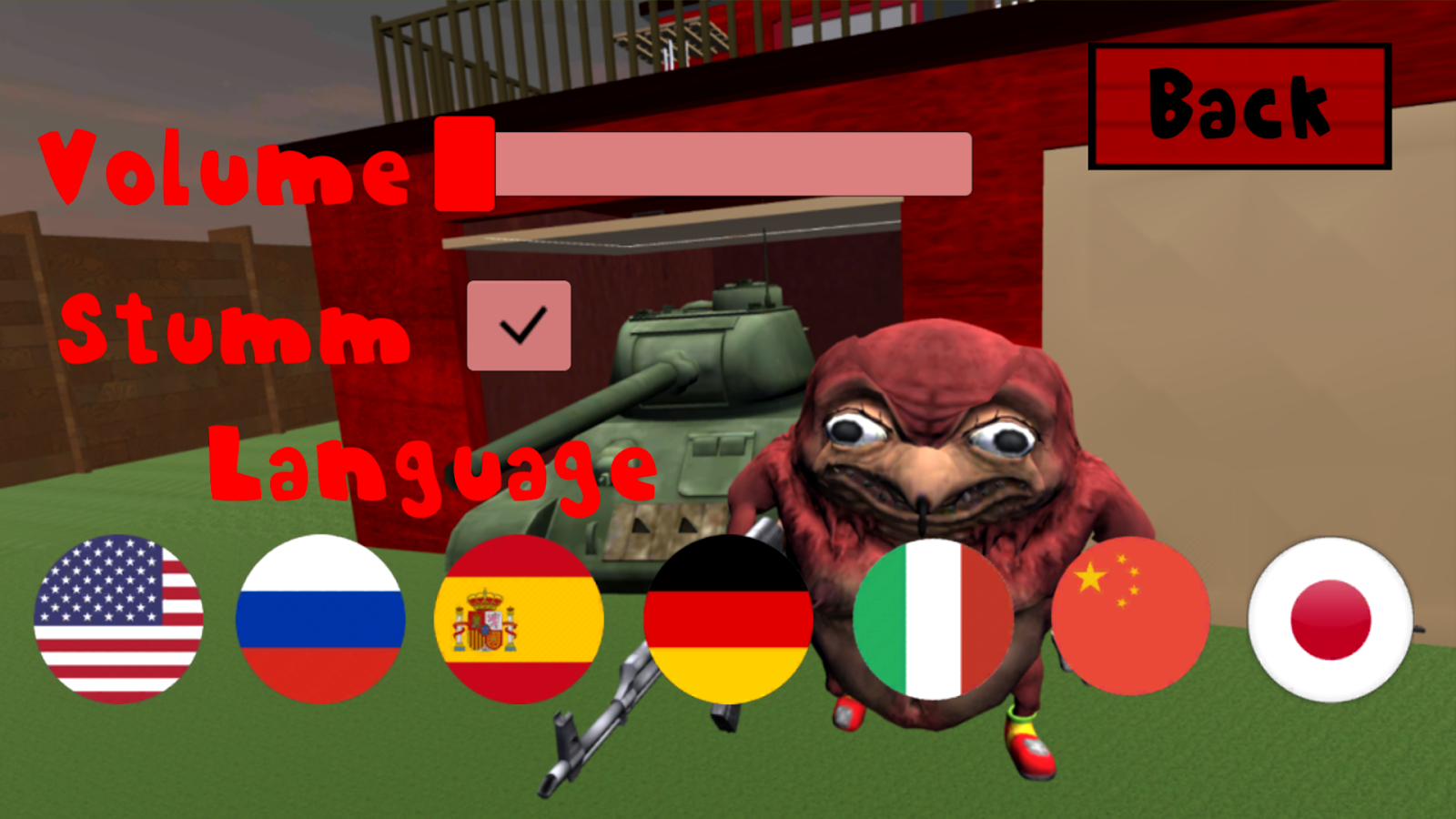 Scary Ugandan Neighbor. Knuckles Meme Revenge截图5