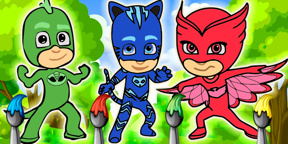 PJ Masks Coloring book - Coloring PJ Masks截图1