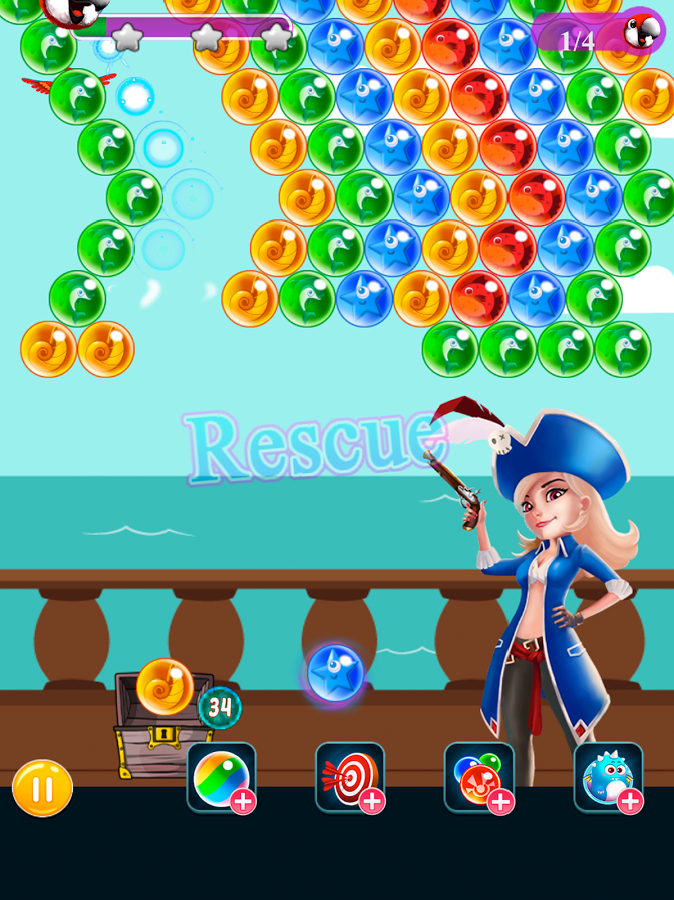 Pirate Bubbles - Macaw Rescue截图2