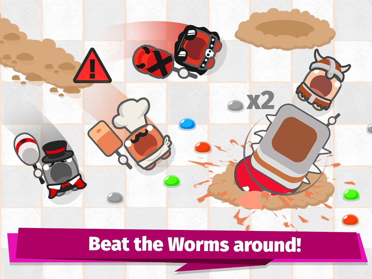 Smashers.io Foes in Worms Land截图3