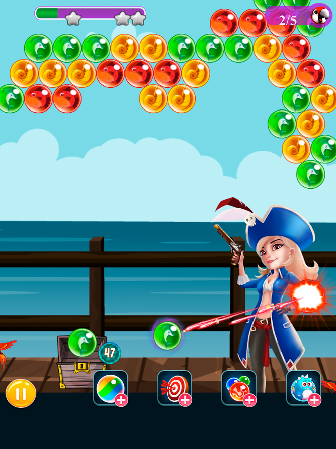 Pirate Bubbles - Macaw Rescue截图4