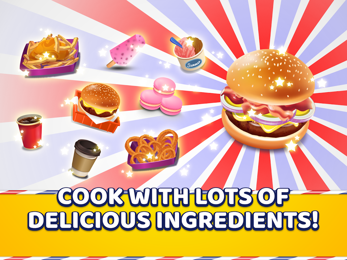 American Food Truck - Fast Food Cooking Game截图3