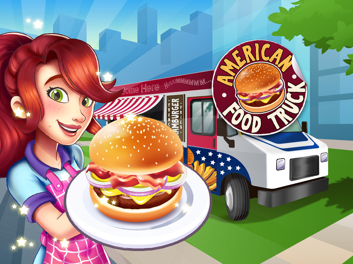 American Food Truck - Fast Food Cooking Game截图1