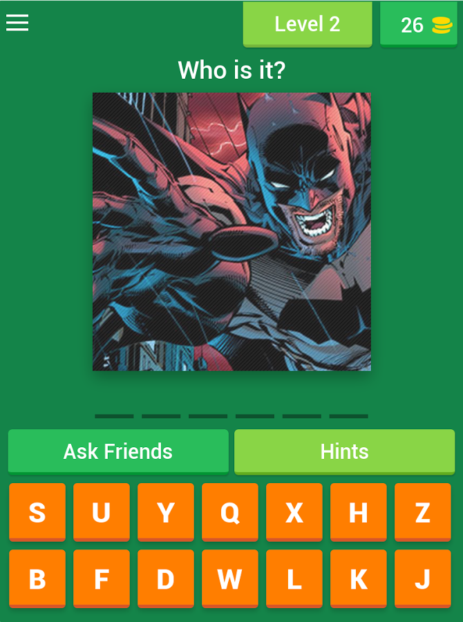 Guess Comic Super Heroes Quiz截图2