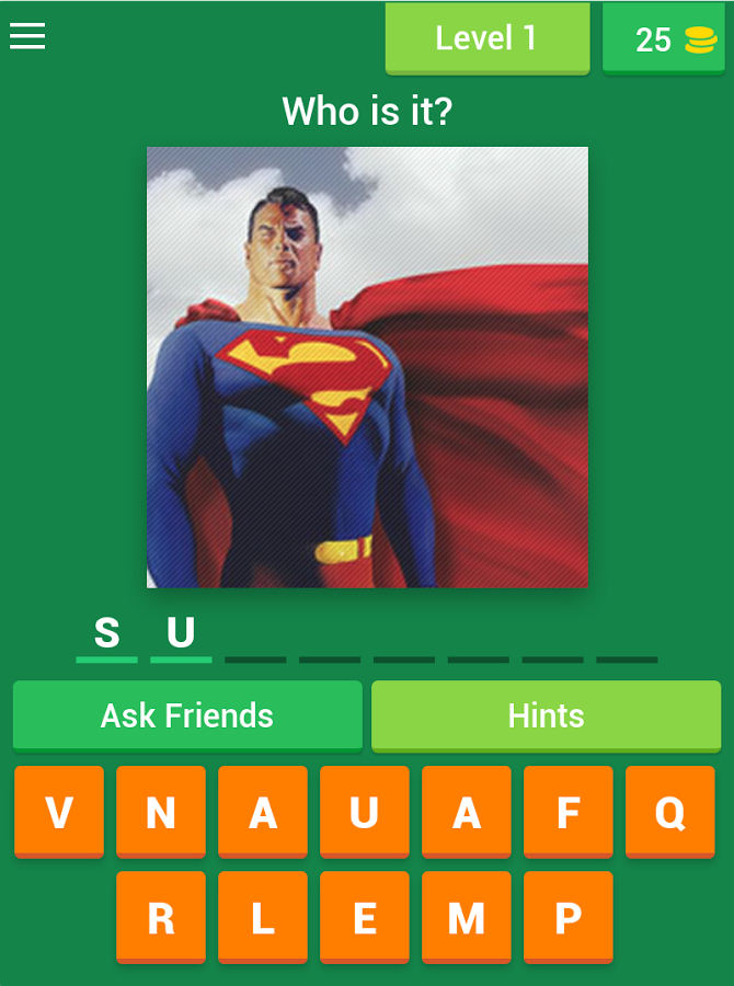 Guess Comic Super Heroes Quiz截图4