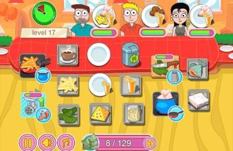 Cook dinner restaurant game截图2