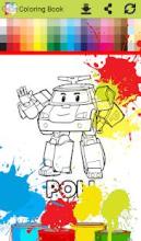 Coloring book : Robot Car Police截图3