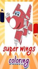 Super Wings Coloring Book截图3