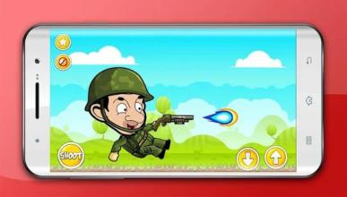 Shooter Mr Bean The Soldierman Adventures Game截图1