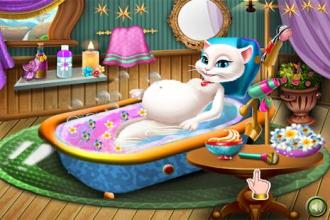 Pregnant Kitty Spa & Makeover Girl Game截图3