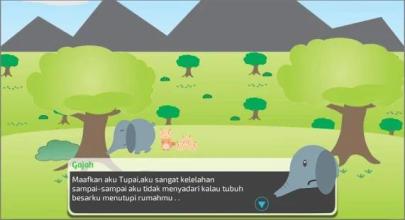 Cerita Interaktif Anak : Gajah dan Tupai截图2