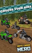 MOTO CROSS HERO - 3D Free Game截图1