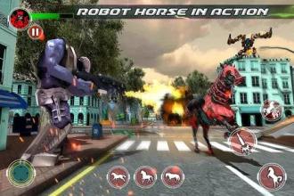 US Police Horse Robot Transformation Robot Games截图4