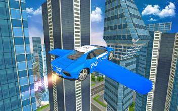 Futuristic Police Flying Car Sim 3D截图2