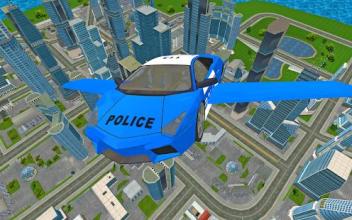 Futuristic Police Flying Car Sim 3D截图3