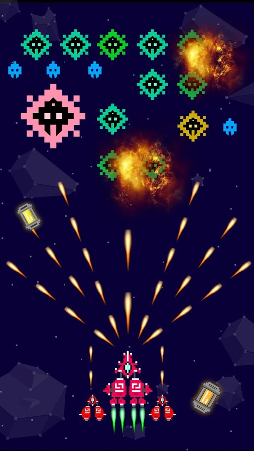 Space Intruder: Galaxy AirCraft Old School Shooter截图4