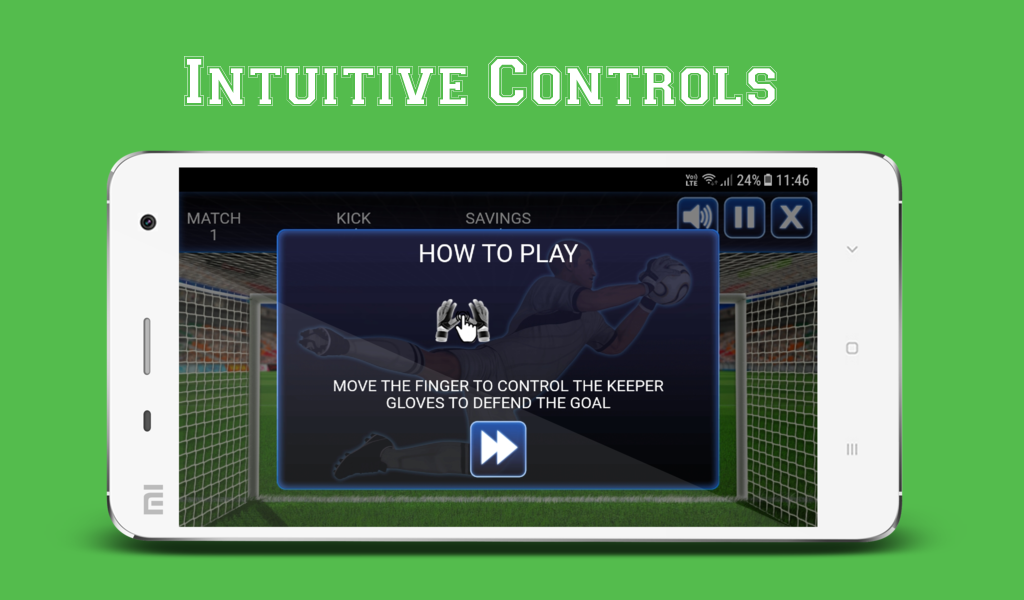 Goalkeeper Challenge - Soccer Fever!截图2