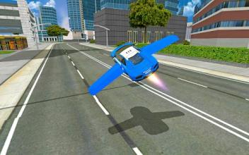 Futuristic Police Flying Car Sim 3D截图4