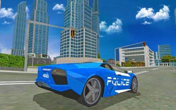 Futuristic Police Flying Car Sim 3D截图5